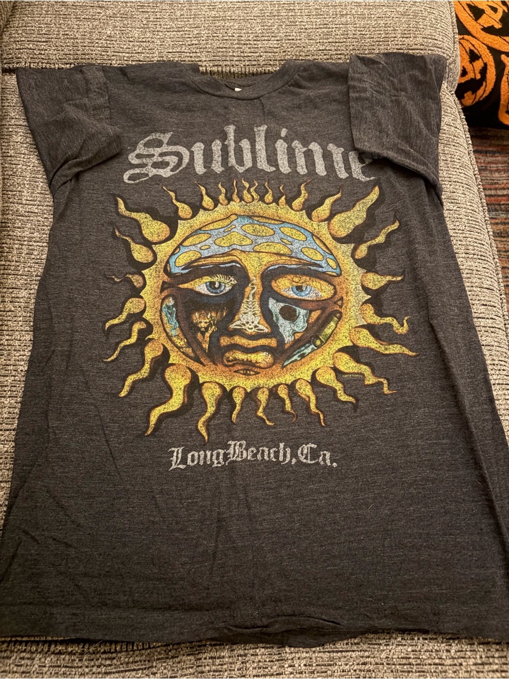 Sublime Long Beach Sun Graphic Short-Sleeve Tee - Black